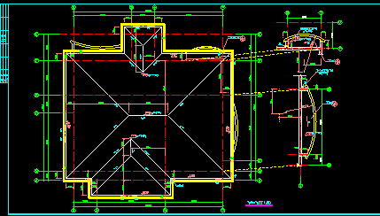 某市两层现代别墅坡地建筑CAD设计施工图纸-图二