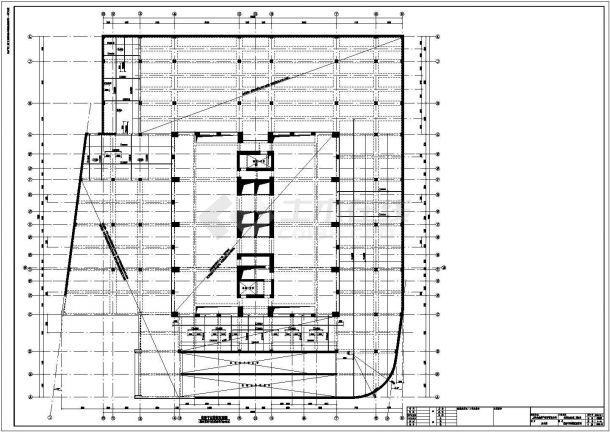 某25层办公楼框架剪力墙结构施工图-图一