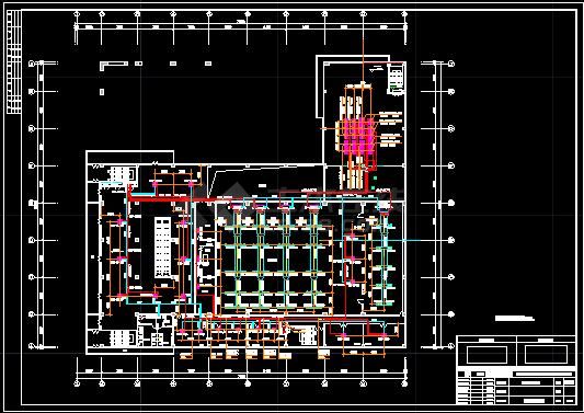 河北商业街空调系统设计cad施工方案图-图二