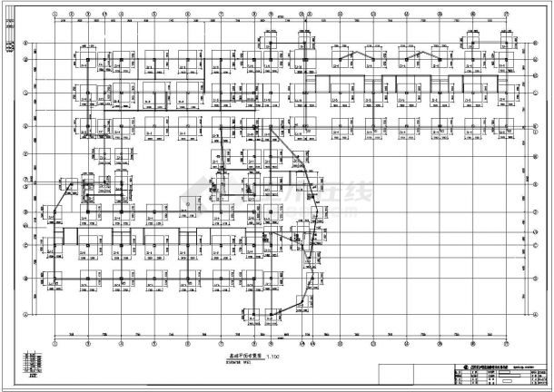 洪泽县四层框架结构18班大型幼儿园建筑结构设计施工图纸-图一