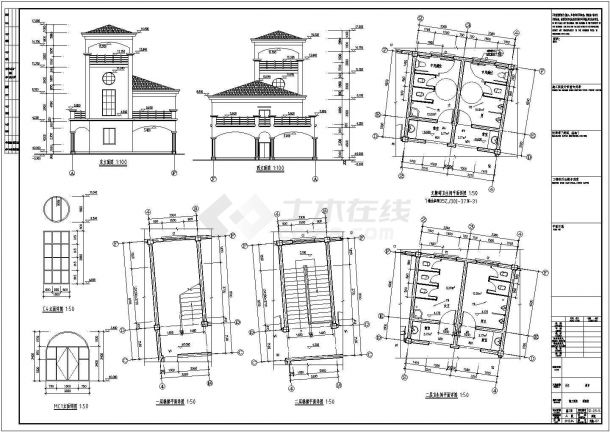 某地两层框剪结构超市建筑设计方案图纸-图二