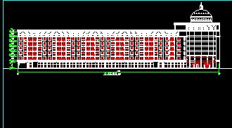 某市商业大厦建筑CAD设计施工平面图纸-图二