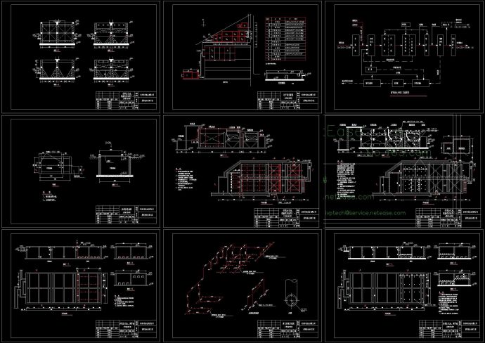 某食品厂废水处理系统设计图(含工艺流程图、各平面布置图、设备系统图)_图1