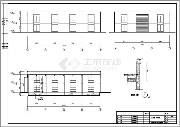 【绵阳】单层混凝土框架厂房结构施工图(含建施)-图一