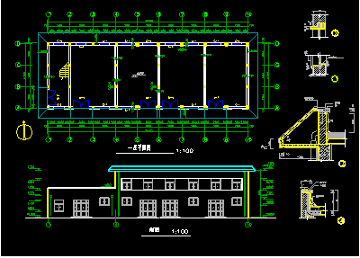 某市二层医院药品楼建筑方案设计图纸-图二
