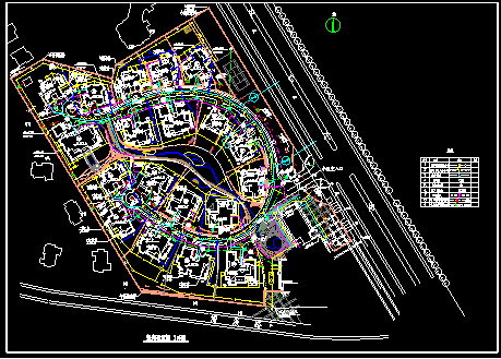 某小区别墅综合CAD建筑设计布置图纸_图1