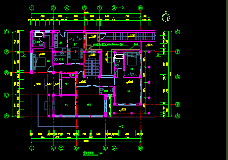 某地两层日式风格别墅建筑CAD施工图-图二
