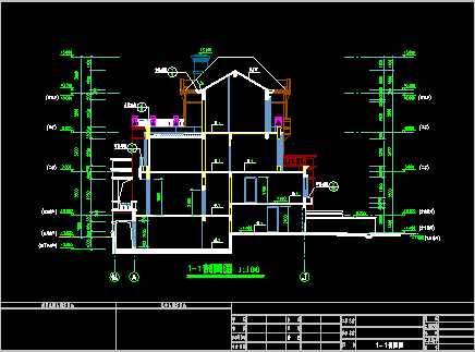 某三层奢华欧式别墅建筑设计扩初图（带电梯）-图二