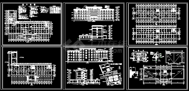 某师五层门诊楼建筑施工CAD方案设计-图一