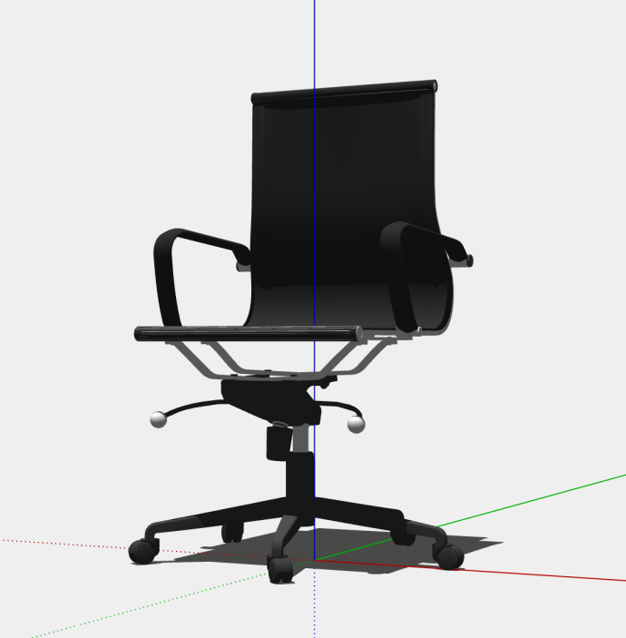 电信公司营业厅椅子su模型_图1