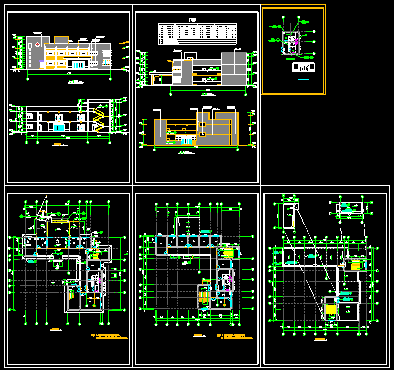 某二层卫生院建筑施工方案CAD图-图一