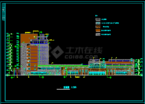 [成都]某十层医疗综合楼CAD建筑施工图-图二