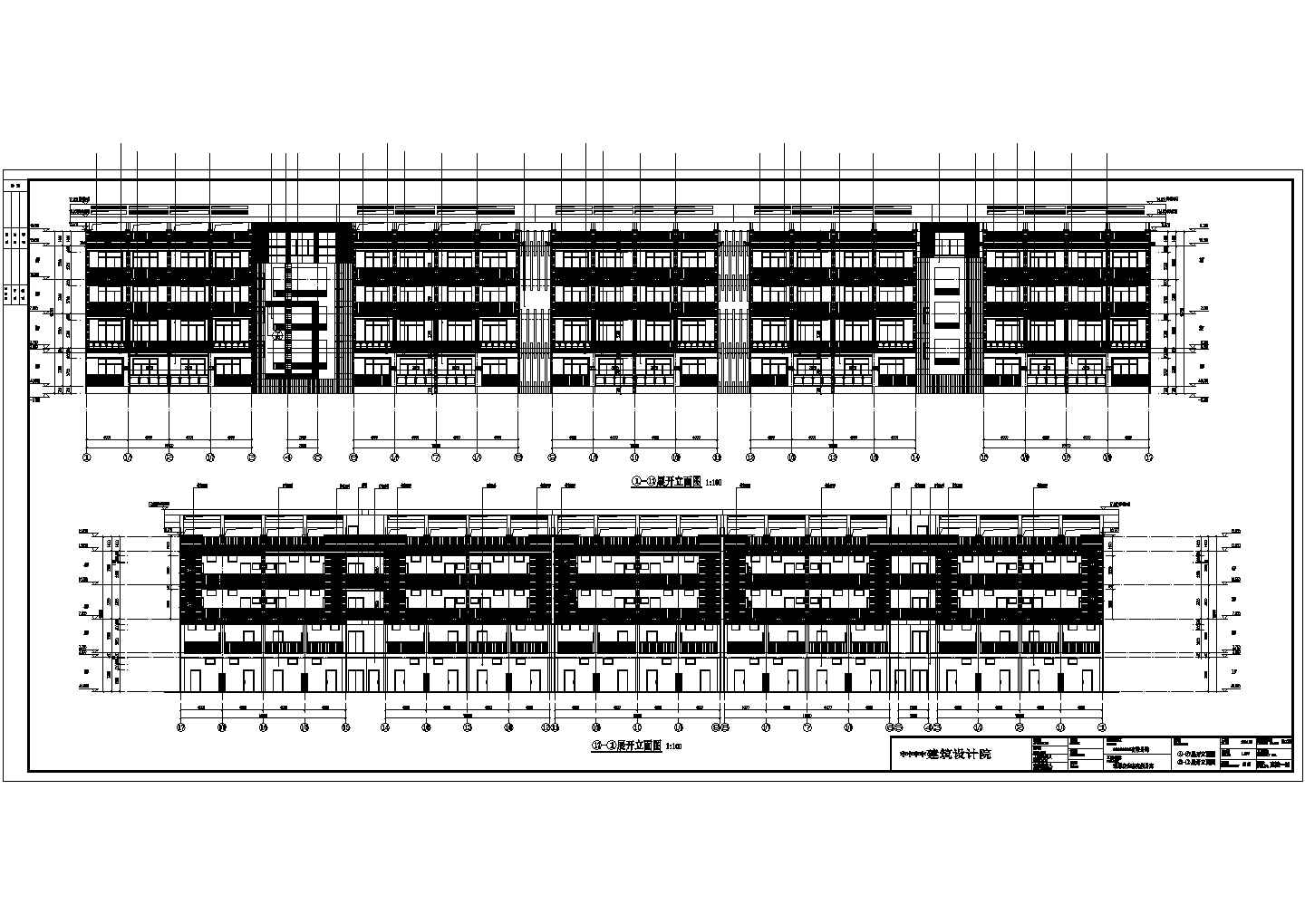 某地4层框架结构公寓楼建筑专业施工图