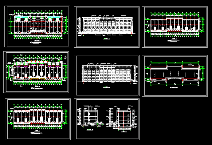 某豪华商场建施设计方案全套CAD平立剖面图_图1