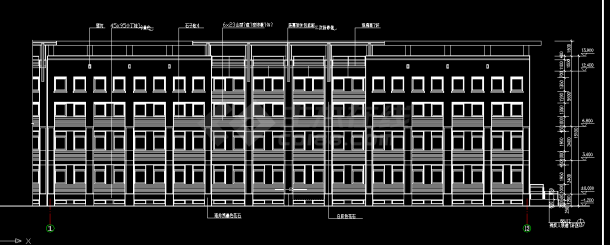 某豪华商场建施设计方案全套CAD平立剖面图-图二