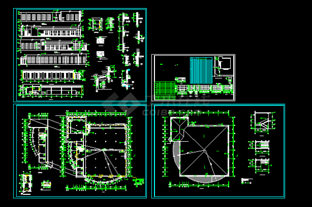 职工食堂施工与设计方案全套CAD图纸-图一