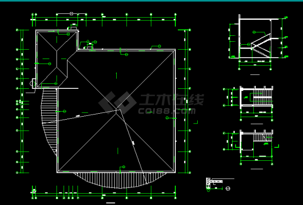 职工食堂施工与设计方案全套CAD图纸-图二