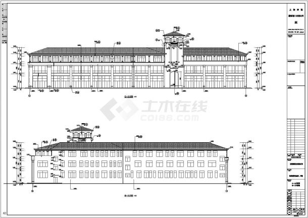 安徽省芜湖县某地3框架结构商住楼建筑设计施工图-图一