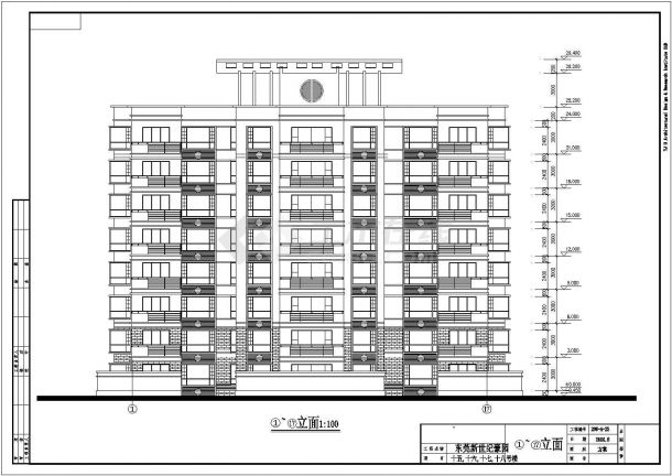 某地区小高层住宅楼建筑设计方案图-图一