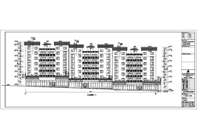 黔西市6层框架结构商住楼建筑施工图_图1