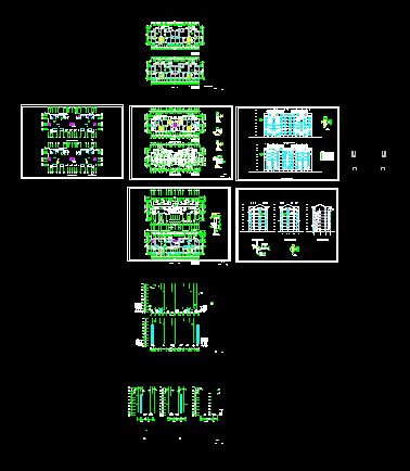 某多层住宅建筑施工设计CAD详图-图一