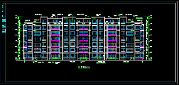 某多层住宅楼建筑设计CAD全套图-图二