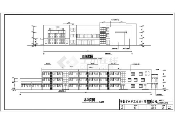 寿县新城区某三层框架结构幼儿园建筑施工图-图二