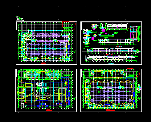 地下商场及宾馆施工方案设计全套CAD图纸-图一