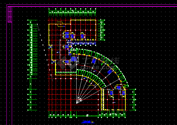 邓桥商业城施工和设计方案全套CAD图纸-图二