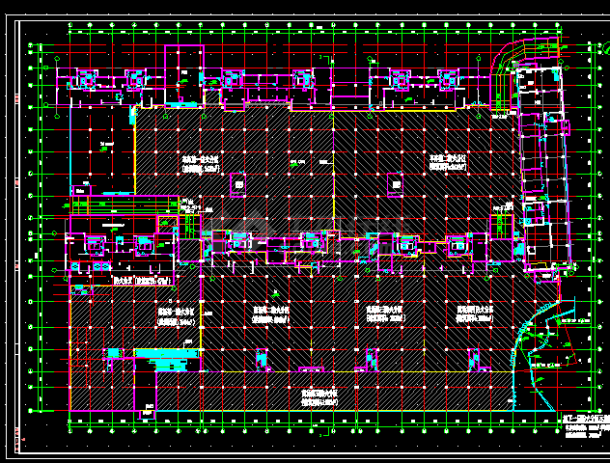 商场地下一层建施方案设计全套CAD图纸-图二