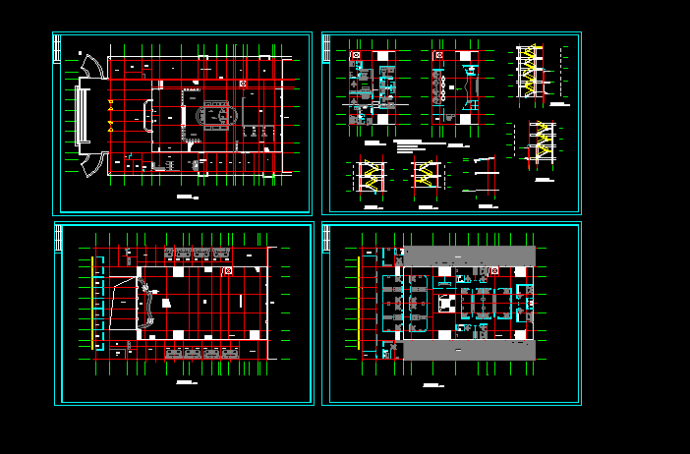洗浴中心建筑方案设计全套CAD平面图_图1