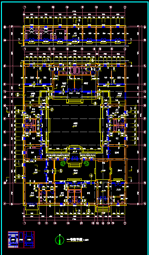 中式仿古四合院建筑CAD设计全套图纸（含建筑、结构、水、电、暖设计详图）另附详细效果图-图二
