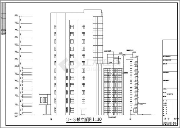 【温州】某人民医院门诊楼改扩建建筑施工图-图二