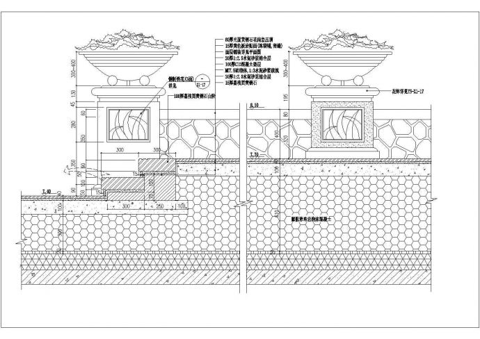 某地区某商业大楼屋顶花园景观设计施工图_图1