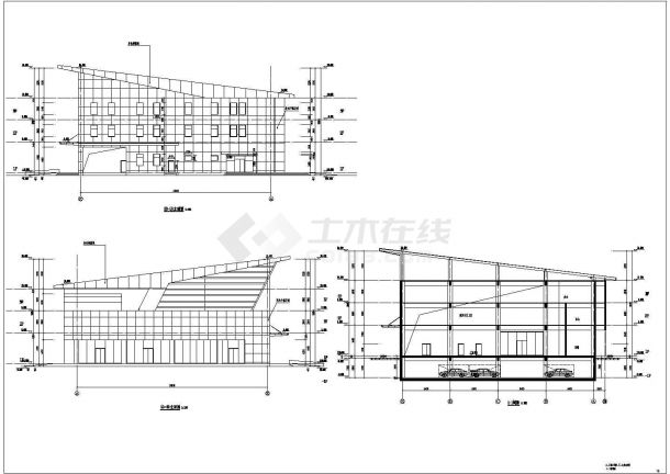 某地4层一层大洞口客运站建筑设计施工图-图二
