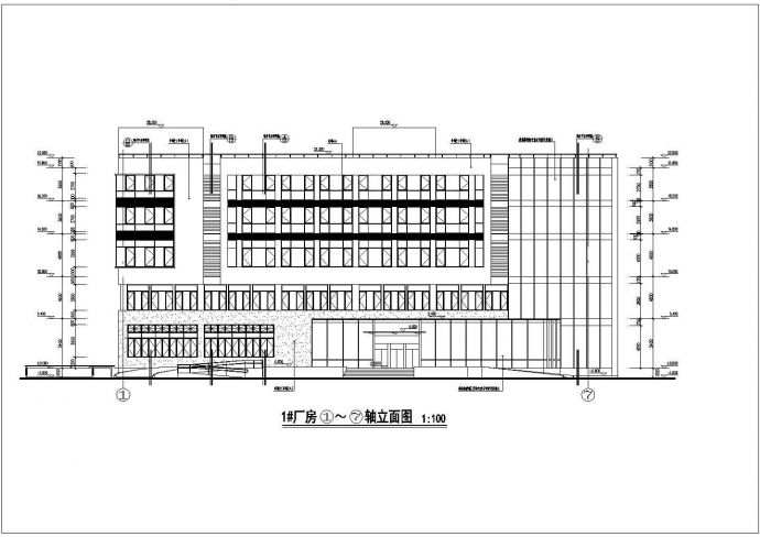 某五层框架结构厂房建筑设计施工图_图1