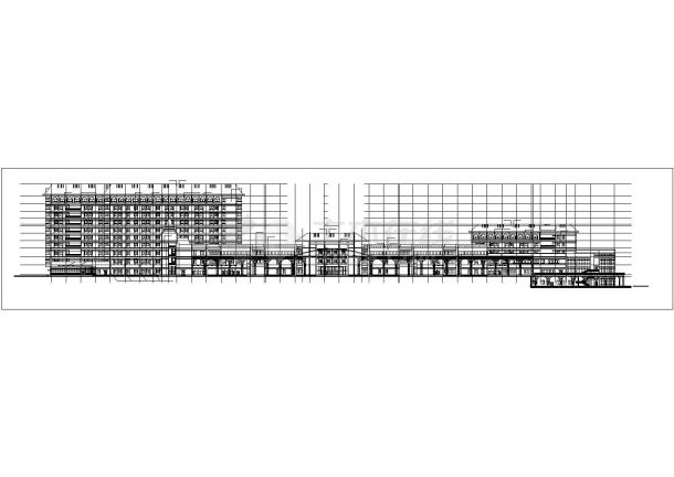 【芜湖】某人民医院医疗综合大楼建筑扩初图（含效果图）-图一