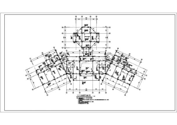 某八度区幼儿园框架结构设计施工图-图二