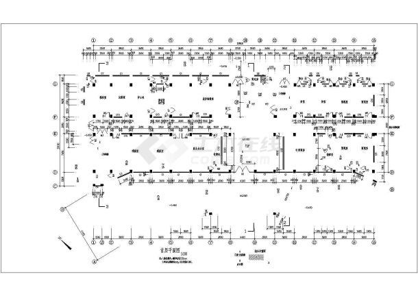 某六层框架结构医院门诊及住院楼建筑施工图-图二