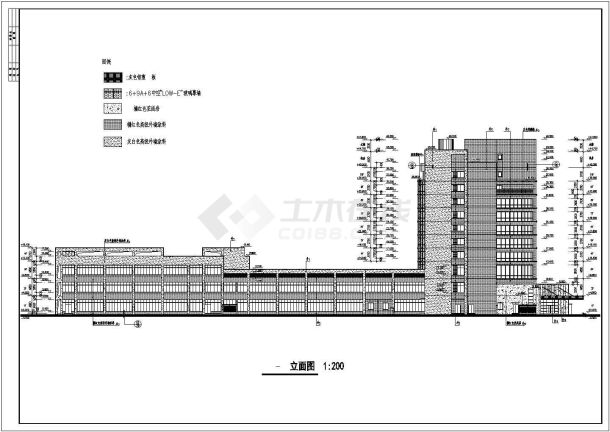 【成都】某十层医疗综合楼建筑施工图-图二