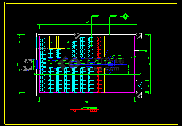 保利国际电影院全套建筑CAD施工设计样图-图二