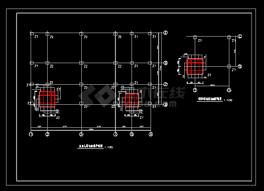 多层宾馆全套CAD建筑施工设计图-图二
