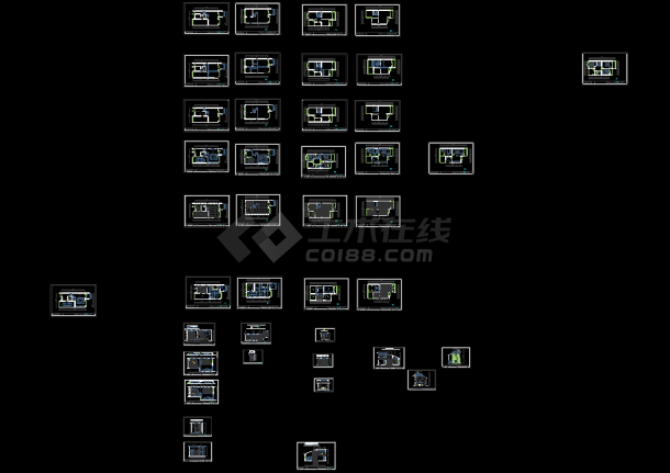 地中海风格别墅cad装修图（含实景）-图一