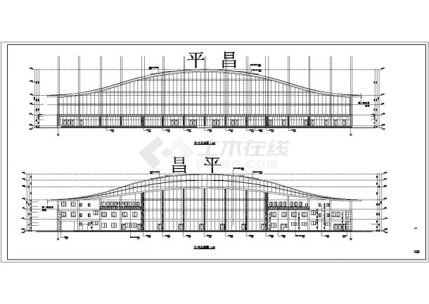 【四川】平昌客运站3层框架结构主楼建筑施工图-图一