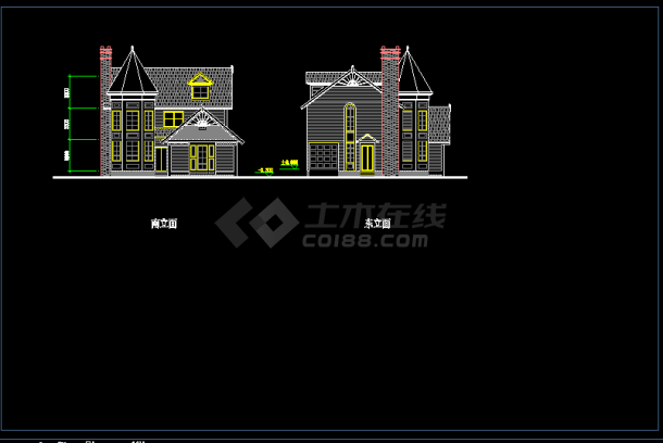 某市区福州居住主题公园CAD图纸-图二