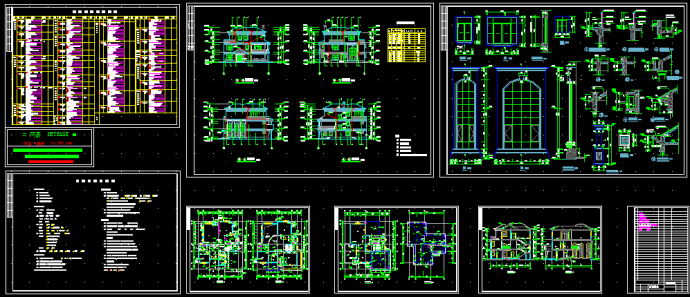 某市区3层独栋别墅CAD详细施工图纸_图1