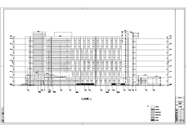 【河南】某市8层人民医院门诊医技楼工程建筑施工图-图二