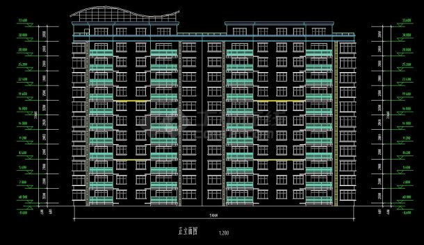 某高档住宅小区高层建筑cad设计方案图-图二