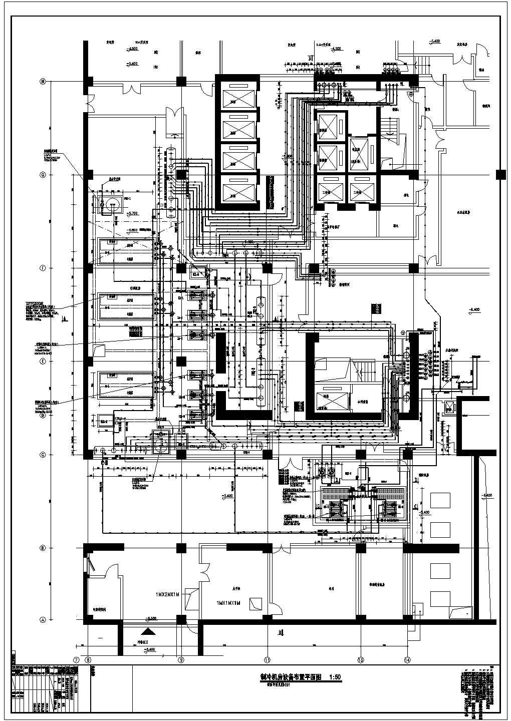 【江苏】医院病房楼暖通动力全套施工图纸(结晶手术室 供氧系统)