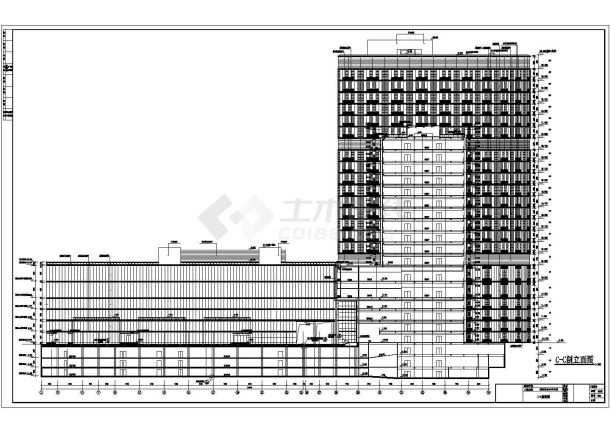 【长沙】某医院二十三层医疗急救外科大楼建筑施工图-图二